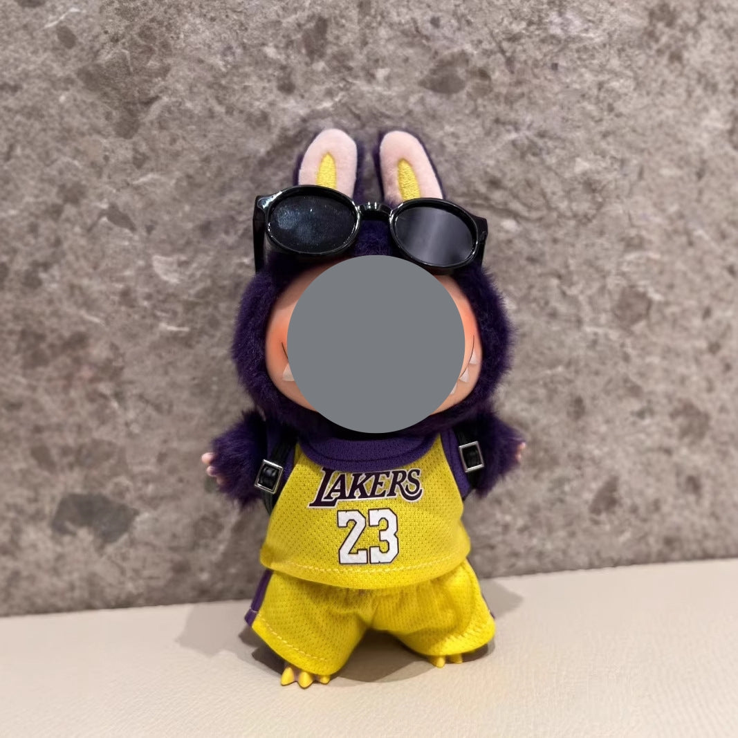 Second generation Labubu Labubu clothes pendant Labubu sitting party jersey suit