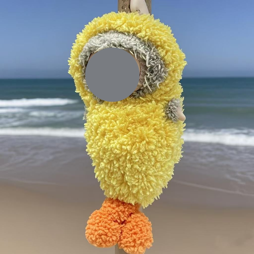 Spot new labubu17cm blind box labubu fried shrimp baby clothes woven sleeping bag one-piece clothes