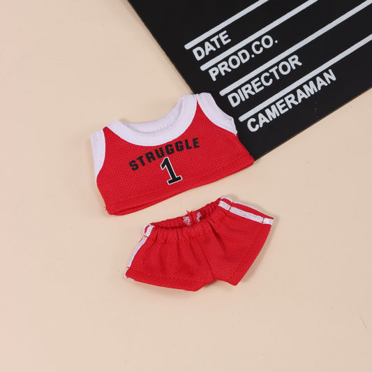 Second generation Labubu Labubu clothes pendant Labubu sitting party jersey suit